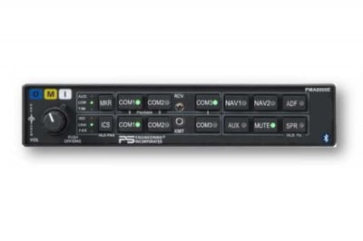 PS ENGINEERING PMA8000E DUAL AUDIO PANEL WITH CVR VB GRAY