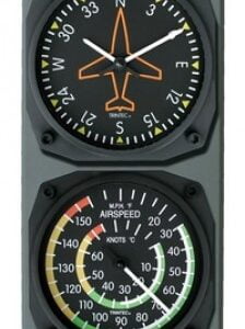TRINTEC DIRECTIONAL GYRO CLOCK/AIRSPEED INDICATOR THERMOMETER