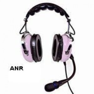 POWDER PUFF PILOTS ANR HEADSET WITH MP3 JACK - PINK
