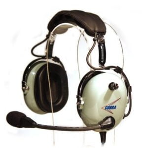 C-20 COBRA AVIATION HEADSET WITH FLEX BOOM MIC - DUAL GA PLUGS