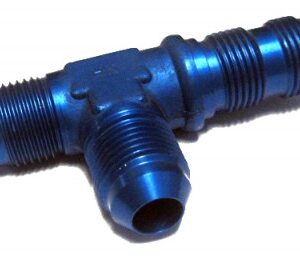 AN804 TEE FLARED TUBE WITH BULKHEAD ON RUN