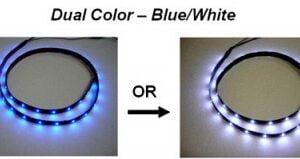 FLEXIBLE LED INSTRUMENT LIGHTS - BLUE/WHITE 12V DUAL COLOR