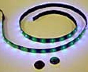 FLEXIBLE GREEN AND WHITE LED INSTRUMENT LIGHTS 24V