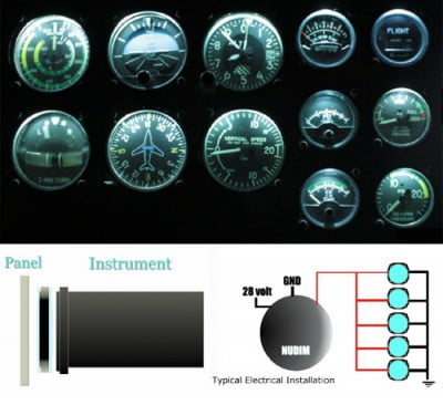 NULITE NV6 LIGHTING 2-1/4” RIGHT CUTOUT