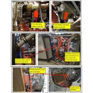 TANIS FIXED WING PREHEAT KIT WITH ADHESIVE - C208B - 230V