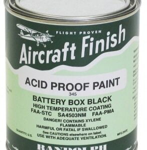 RANDOLPH ACID PROOF BATTERY BOX BLACK PAINT #345